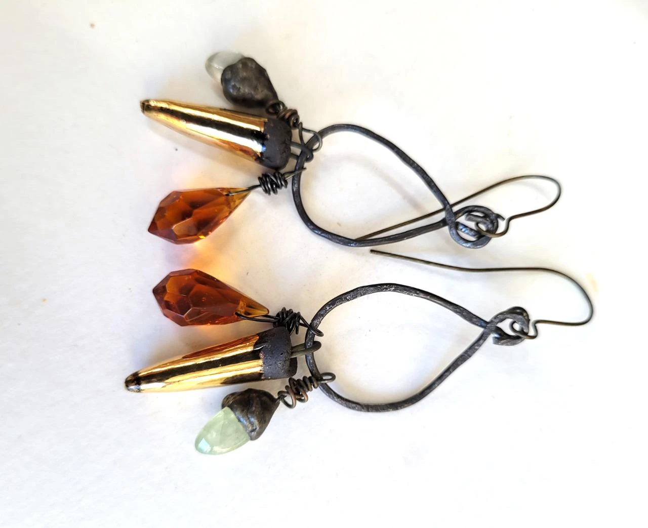Creoolse en etnische stijl oorbellen, kleine zen-talismannen .. – photo 2